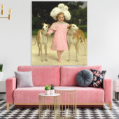 Alice Antoinette de la Mar van vijf jaar Canvas Afdruk (Insitu (Woonkamer))