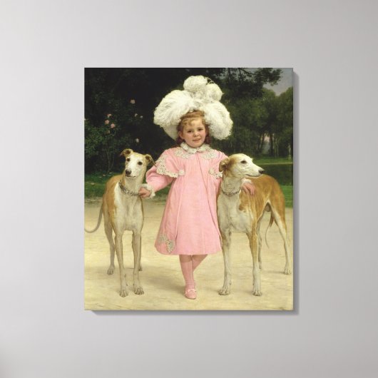 Alice Antoinette de la Mar van vijf jaar Canvas Afdruk (Voorkant)