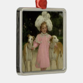 Alice Antoinette de la Mar van vijf jaar Metalen Ornament (Rechts)