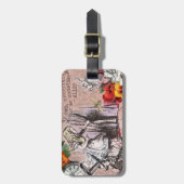 alice art adventures illustratie wonderland bagagelabel (Voorkant verticaal)