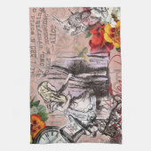alice art adventures illustratie wonderland theedoek (Verticaal)