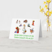 Alice Asks, "hoe ik omhoog in Deze Gekke Plaats Kaart (Gele Bloem)