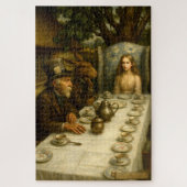 Alice At Mad Hatter Tea Party Legpuzzel (Verticaal)