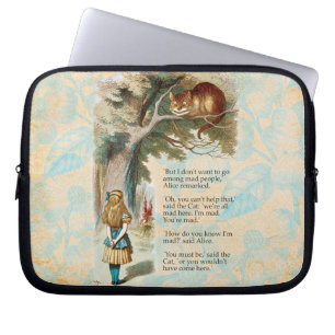Alice Avonturen in Wonderland Cheshire Cat Laptop Sleeve