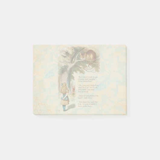 Alice Avonturen in Wonderland Cheshire Cat Post-it® Notes (Voorkant)