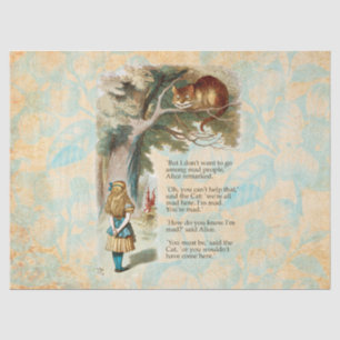 Alice Avonturen in Wonderland Cheshire Cat Tissuepapier