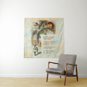 Alice Avonturen in Wonderland Cheshire Cat Wandkleed