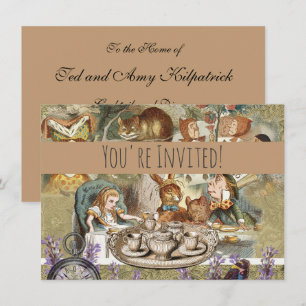 Alice Avonturen Klassieke Wonderland Theepartij Kaart