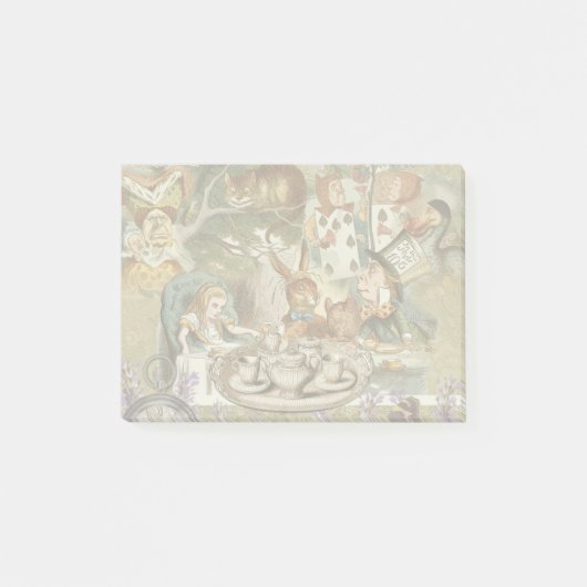 Alice Avonturen Klassieke Wonderland Theepartij Post-it® Notes (Voorkant)