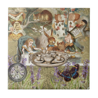 Alice Avonturen Klassieke Wonderland Theepartij Tegeltje