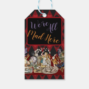 Alice Avonturen met Wonderland Gekke Cheshire Kat Cadeaulabel