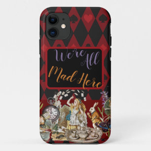 Alice Avonturen met Wonderland Gekke Cheshire Kat Case-Mate iPhone Case
