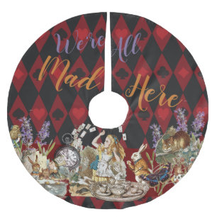 Alice Avonturen met Wonderland Gekke Cheshire Kat Kerstboom Rok