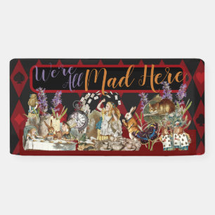 Alice Avonturen met Wonderland Gekke Cheshire Kat Spandoek