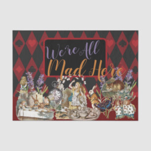 Alice Avonturen met Wonderland Gekke Cheshire Kat Tissuepapier
