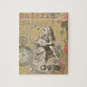 Alice Avonturen Wonderland Flamingo Klassieker Legpuzzel