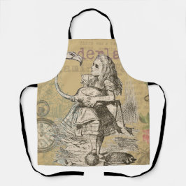 Alice Avonturen Wonderland Flamingo Klassieker Schort