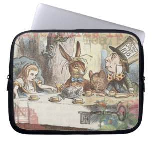 Alice Avonturen Wonderland Gekke Theepartij Kunst Laptop Sleeve