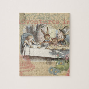 Alice Avonturen Wonderland Gekke Theepartij Kunst Legpuzzel