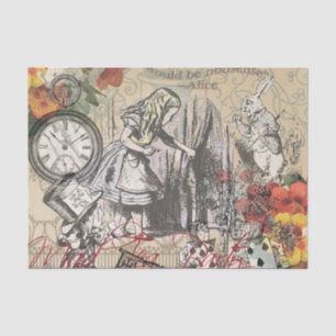 Alice Avonturen Wonderland Gordijn Klassieke Kunst Tissuepapier