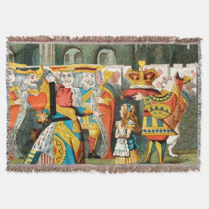 Alice Avonturen Wonderland Hartenkoningin Deken