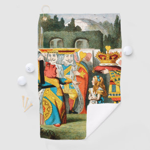 Alice Avonturen Wonderland Hartenkoningin Golfhanddoek