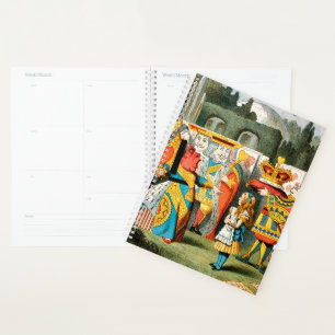 Alice Avonturen Wonderland Hartenkoningin Planner