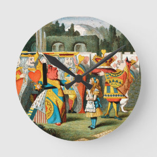 Alice Avonturen Wonderland Hartenkoningin Ronde Klok