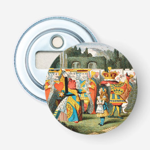 Alice Avonturen Wonderland Hartenvrouw Button Flesopener