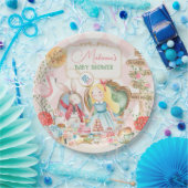 Alice Avontuur in Woderland Baby shower Tea Party Papieren Bordje (Feest)