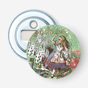 alice avontuur kaarten wonderland hoedenmaker koni button flesopener