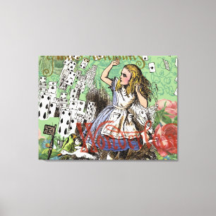 alice avontuur kaarten wonderland hoedenmaker koni canvas afdruk