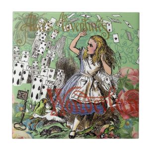 alice avontuur kaarten wonderland hoedenmaker koni tegeltje