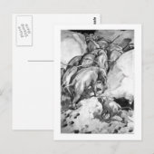 Alice B. Woodward: Briefkaart van moeritherium (Voorkant / Achterkant)