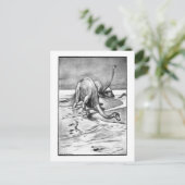 Alice B. Woodward: Diplodocus art briefkaart (Staand voorkant)