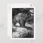Alice B. Woodward: Diprotodon art briefkaart (Voorkant / Achterkant)