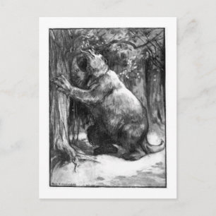 Alice B. Woodward: Megatherium art briefkaart