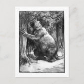 Alice B. Woodward: Megatherium art briefkaart (Voorkant)