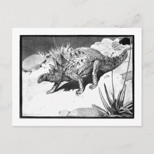 Alice B. Woodward: Polacanthus art briefkaart (Voorkant)