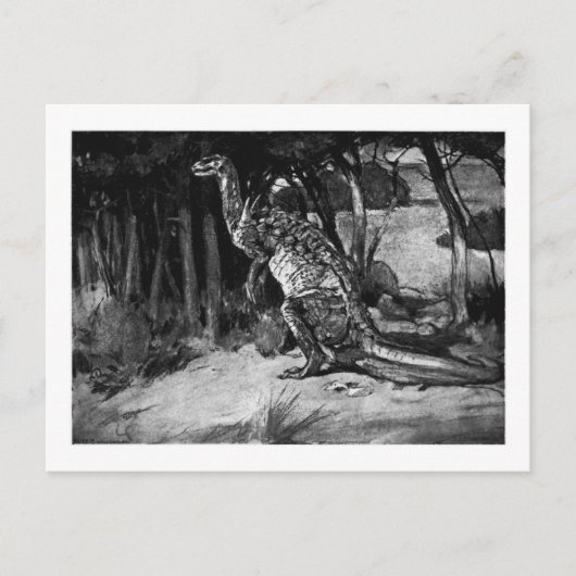 Alice B. Woodward: Scelidosaurus art briefkaart (Voorkant)