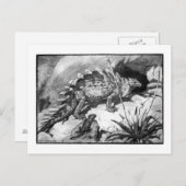 Alice B. Woodward: Stegosaurus art briefkaart (Voorkant / Achterkant)