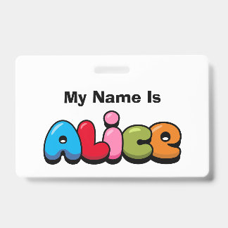 Alice Badge