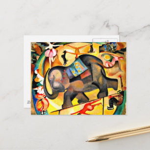 Alice Bailly - De Olifant, kunstschilderij Briefkaart