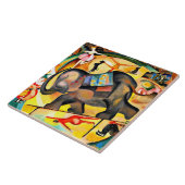 Alice Bailly - Het olifant, mooi kunstschilderij, Tegeltje (Zijkant)