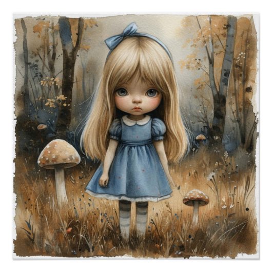 Alice' betoverende reis: Wonderland grillen Perfect Poster (Voorkant)