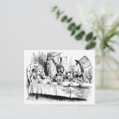 Alice bij de Mad Tea Party Briefkaart (Staand voorkant)