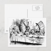 Alice bij de Mad Tea Party Briefkaart (Voorkant / Achterkant)