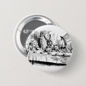 Alice bij de Mad Tea Party Ronde Button 5,7 Cm (Voorkant /achterkant)