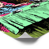 Alice bij de Tea Party van de Mad Hatter Poster (Hoek)