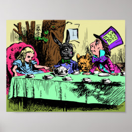 Alice bij de theepartij van de gekke hoedenmaker poster